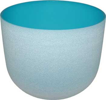 8" Light Blue Crystal Singing Bowl