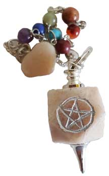 Moonstone 7 Chakra Pentagram