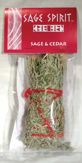Sage & Cedar smudge 5"
