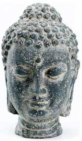 Buddha Head 11 1/4" - Click Image to Close